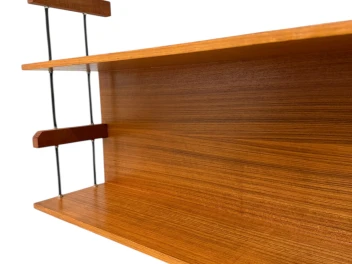 Mid-Century Modern Wall Mounted Shelf by Walter Wirtz for Wilhelm Renz, 1960s